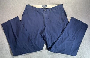 Polo Ralph Lauren Prospect Pants Mens W38 L30 Navy Blue Slight Taper Chino Vtg - Picture 1 of 9