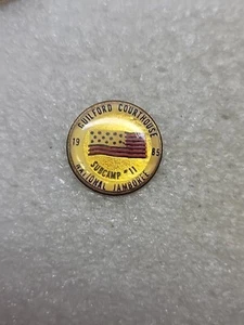 Prendedor de solapa BSA 1985 National Jamboree Subcamp 11 Guilford Courthouse - Imagen 1 de 4