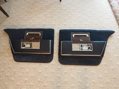 Cadillac Brougham 1990 1991 1992 paneles de puerta trasera tela azul nuevo interruptor de ventana Foto 1 de 4