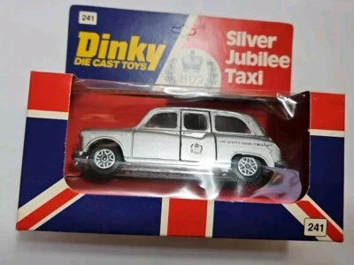 DINKY TOYS - 241 LONDON QUEEN SILVER JUBILEE TAXI NEAR MINT IN BOX DIECAST CAR - Image 1 of 4