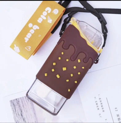 Botella de agua con taza de pajita a prueba de fugas para helado de donut. Foto 1 de 3