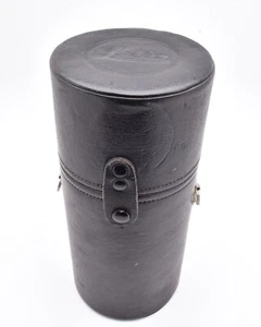 Leica Leitz Black Leather Hard Lens Case Germany 8.75" x 3.94" (#13500) - Picture 1 of 5
