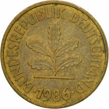 [#547933] Moneta, Republika Federalna Niemiec, 5 fenigów, 1986, Karlsruhe, S+, biustonosz