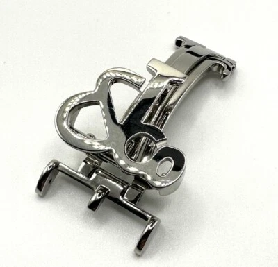 Nuevo genuino Jacob & Co acero inoxidable 18 mm pieza de cierre de despliegue Foto 1 de 4