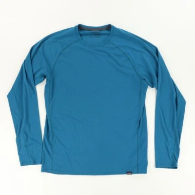 Camisa Patagonia Capilene Cool Manga Larga Azul Lagom Para Hombre M Foto 1 de 4