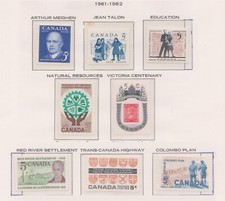(F207-57) 1961-2 Canada 8sets 8stamps values 5c MH (BG) 