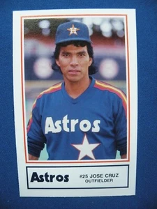 Béisbol 1987 Deer Park Hospital José Cruz Houston Astros #3 - Imagen 1 de 2