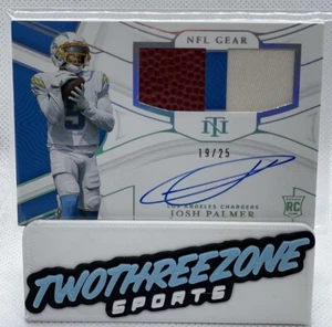 Panini National Treasures 2021 NFL Gear RPA Josh Palmer RC #RSC-JP/#'d 19/25 - Imagen 1 de 11