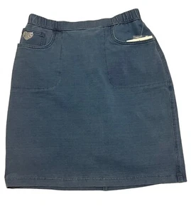 Quacker Factory Dream Jeannes Womens XSmall XS Skort Skirt Medium Wash NWT NEW - Picture 1 of 24