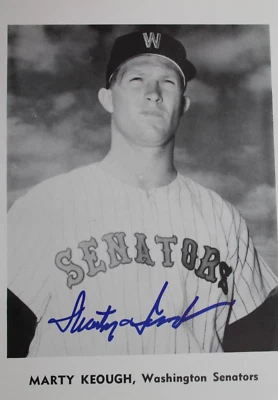 Marty Keough Washington Senators Autographed 5x7 Signed Team issued Photo - Image 1 of 2