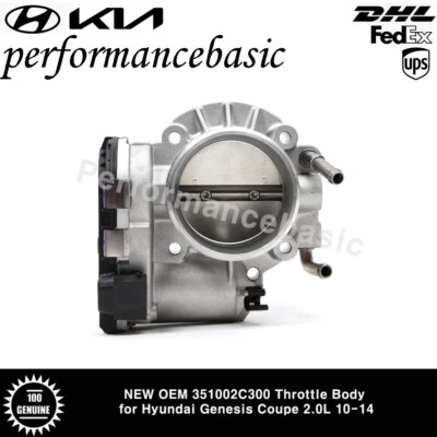 NEW Throttle Body OEM 351002C300 for Hyundai Genesis Coupe 2.0L 10-14 - Image 1 of 4