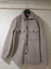 Men's H&M Beige Shaket Shirt Jacket Brand New Tag Size Xs Only Htf Rare Sold Out
