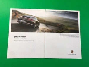 Porsche 911 Carrera 4S 2012 2013 2014 anuncio impreso original anuncio 2 páginas - Imagen 1 de 1