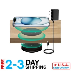 30mm Under-Desk Invisible Wireless Charging Station for iPhone and Google Phones - Picture 1 of 9