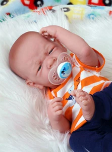 Baby Real Boy Reborn Doll Preemie Berenguer 15" Newborn Soft Vinyl Life Like - Picture 1 of 5