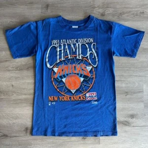 New York Knicks 1993 Basic Style Retro Style Blue T shirt Unisex tee HN2280 - Picture 1 of 2