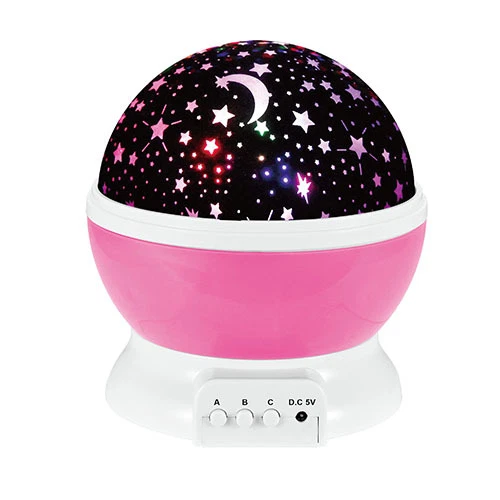 USB Rotating Projector LED Night Light Starry Star Sky Projection Lamp Baby Gift Purple