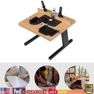 Modern Woodworking Router Table Rectangle MDF Router Table Black Anti-slip NEW - Picture 1 of 19