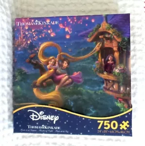 Disney Thomas Kinkade Puzzle TANGLED Up In LOVE 750 Teile Rapunzel + Flynn NEU - Bild 1 von 9