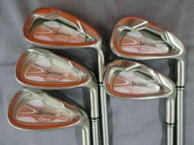 LADIES WOMENS DUNLOP SRIXON GIE-L 5PC L-FLEX CAVITY BACK IRONS SET GOLF CLUBS - Image 1 of 4