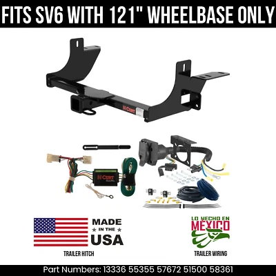 Enganche de remolque para Pontiac Montana 07-09 con cableado de 7 pines apto para SV6 con curva WB de 121" Foto 1 de 4