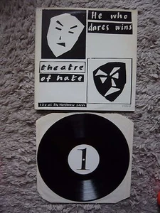 Theatre Of Hate He Who Dares Wins UK 1981 White Label Test Vinyl LP Kirk Brandon - Bild 1 von 5