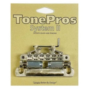 TonePros ABR1 Tune-O-Matic Bridge & Aluminum Tailpiece Set LPV02-AN Aged Nickel - Picture 1 of 1