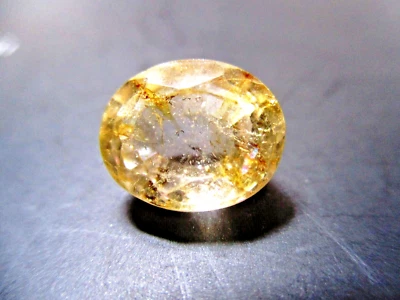 7.32 Cts Yellow Topaz Natural Oval Cut Loose Gemstone Lab Certified, 12x10x7 mm - Image 1 of 4