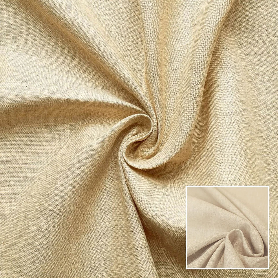 Bauernleinen- 100% Leinen - Natürlicher Rohleinen - per Meter - Bild 1 von 1