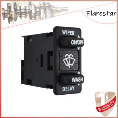 IWPSFL001 Wiper 控制开关 适用于 Freightliner Columbia&Coronado 2001-15 黑色 — 第 1/4 张图片