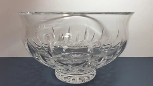 Vintage WATERFORD Crystal 9.75" 25cm LISMORE Cut Glass Large FOOTED BOWL Fruit - Picture 1 of 19