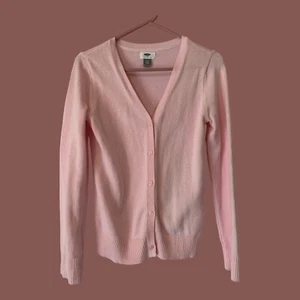 ✨Old Navy Girls  Pink  Sweater - Size XL (14) - Button Up Fast Shipping - Picture 1 of 6