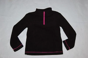Girls Sweatshirt BLACK FLEECE ZIP NECK Size XS 4-5 S 6-6X M 7-8 L 10-12 XL 14-16 - Picture 1 of 1