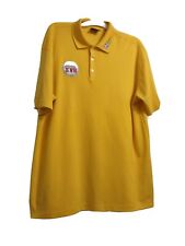 Nike Golf Dri-Fit Herren gelbes Shirt Ärmel 3 Knöpfe Poloshirt Größe XL scharf!