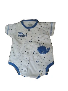 boy's Carter's Little Squirt one piece 3 month whale - Picture 1 of 2
