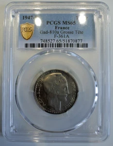 10 FR 1947 B DROSSE TETE PCGS MS 65 ètat RARE - Picture 1 of 2