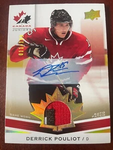Parche automático Team Canada Juniors 2014 cubierta superior - Derrick Pouliot/199 #157 - Imagen 1 de 2