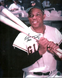 Willie Mays signiert signiert NY Giants - San Francisco 8 x 10 Foto mit Coa - Bild 1 von 2