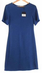 St. John NWT Short Sleeve Knee Length Dress Size 4 in Prussian Blue - Picture 1 of 8