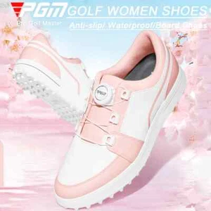 Zapatos de golf para niñas impermeables antideslizantes perilla hebilla entrenadores ligeros - Imagen 1 de 8
