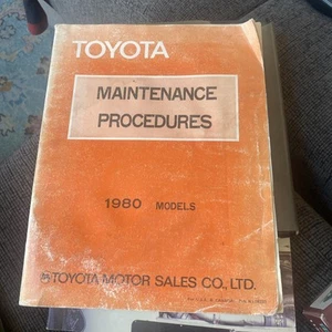 Vintage Toyota Maintenance Procedures for 1980 models - Picture 1 of 2