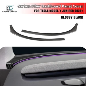 Cubierta de panel de fibra de carbono seca 2 piezas para Tesla Modelo Y Juniper 2025+ - Imagen 1 de 9