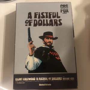 A fistful of dollars  VHS Original Warner Drawer Release Tray  Big Box Cult 70s - Picture 1 of 7