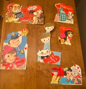 Lote de 6 usados vintage años 60 San Valentín usados - Imagen 1 de 8