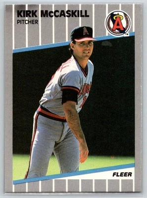 1989 Fleer #483 Kirk McCaskill - Image 1 of 2