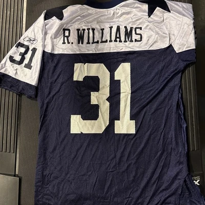 Camiseta Roy Williams #31 Dallas Cowboys Reebok NFL Throwback 2004 Adulto G - Imagem 1 de 2