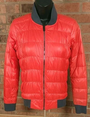 Athleta Goose Down Puffer Jacket Womens Size XXS Red Ski Winter - Image 1 of 4