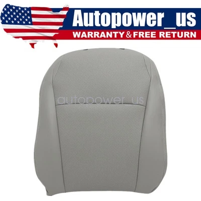 For 2008-2013 Toyota Highlander Driver Top Replacement Leather Seat Cover Gray - Image 1 of 4