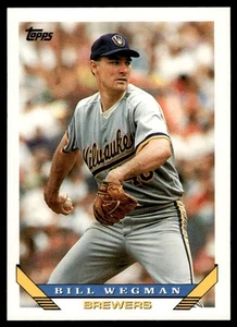 1993 Topps Bill Wegman Milwaukee Brewers #261 - Picture 1 of 2