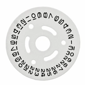 Disco de fecha para damas 26MM Rolex 2030-2035 movimiento blanco con números negros - Imagen 1 de 2